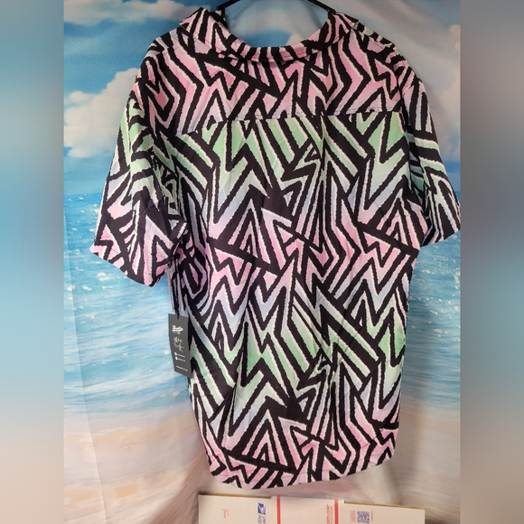 Brooklyn Cloth NWOT Multicolor 2‎ Pc Set Swim Trunks & Camp Shirt Mens Size L - Picture 3 of 11